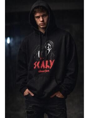 Ghost Face Scary Hoodie Black XL